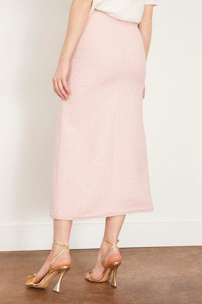 Giambattista Valli Skirts Tweed Slit Skirt in Quartz Rose Giambattista Valli Tweed Slit Skirt in Quartz Rose