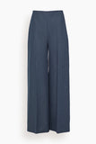 Rohe Pants Palazzo Leg Shaped Denim Trousers in Indigo Rohe Palazzo Leg Shaped Denim Trousers in Indigo