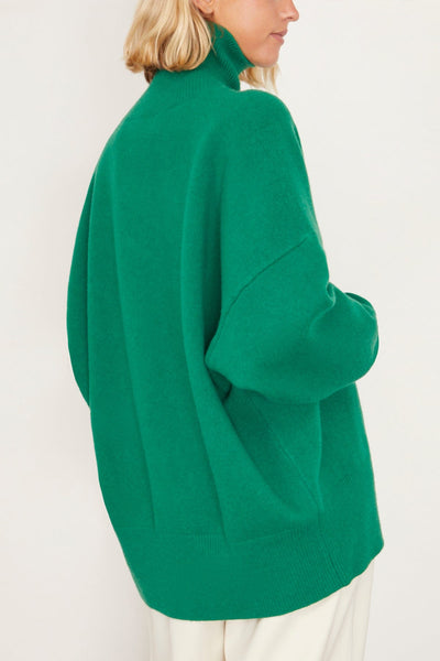 Rohe Unclassified Classic Turtleneck Jumper in Emerald