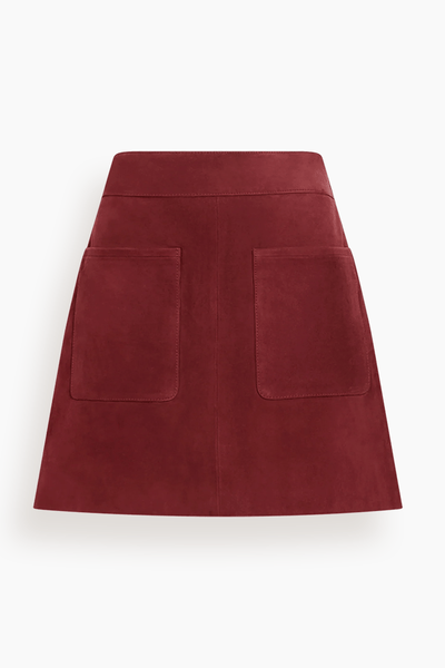 Fran Skirt in Deep Redwood