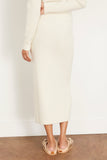 Rosetta Getty Skirts Zip-Up Maxi Skirt in Ivory Rosetta Getty Zip-Up Maxi Skirt in Ivory