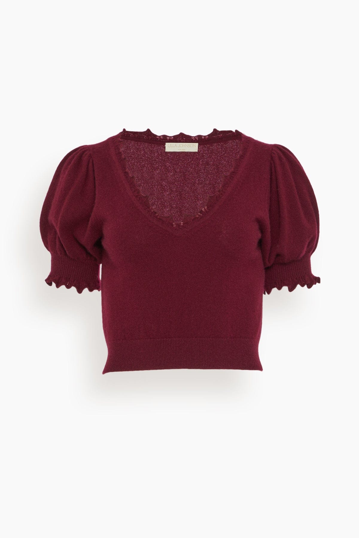 Ulla Johnson Tops Polline Top in Malbec Ulla Johnson Polline Top in Malbec