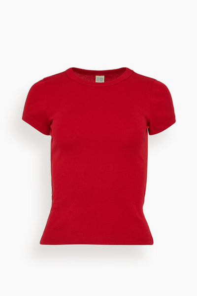 Car Baby Tee in Red