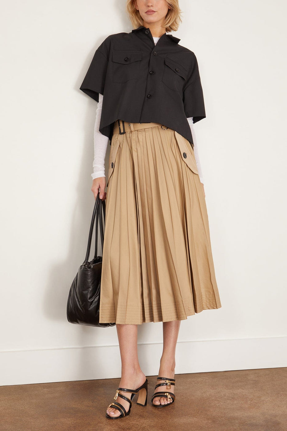 Sacai Tops Suiting Shirt in Black Sacai Suiting Shirt in Black