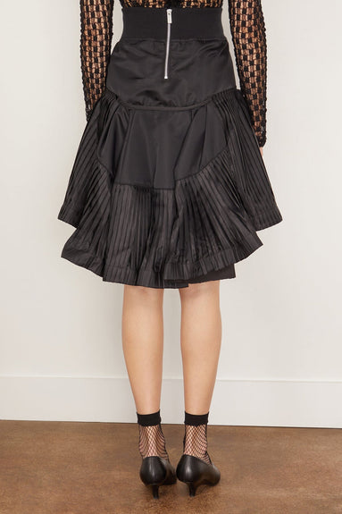 Sacai Skirts Nylon Twill Skirt in Black Sacai Nylon Twill Skirt in Black