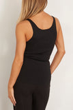 Toteme Tops Compact Knit Tank in Black Toteme Compact Knit Tank in Black