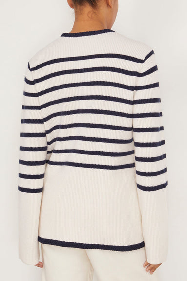 Rag And Bone Sweaters Nancy Long Stripe Cardigan in Ivory Rag & Bone Nancy Long Stripe Cardigan in Ivory