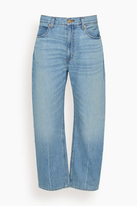 The Crop Loose Jean in Deep Blue