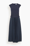 Tanya Taylor Carly Dress in Maritime Blue Marble