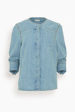 Dries Van Noten Tops Clarissa Denim Shirt in Ice Blue Dries Van Noten Clarissa Demin Shirt in Ice Blue