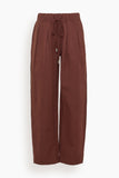 Apiece Apart Pants Manu Drawstring Pant in Rosewood Manu Drawstring Pant in Rosewood
