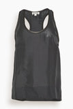 Staud Lynelle Silk Tank in Black