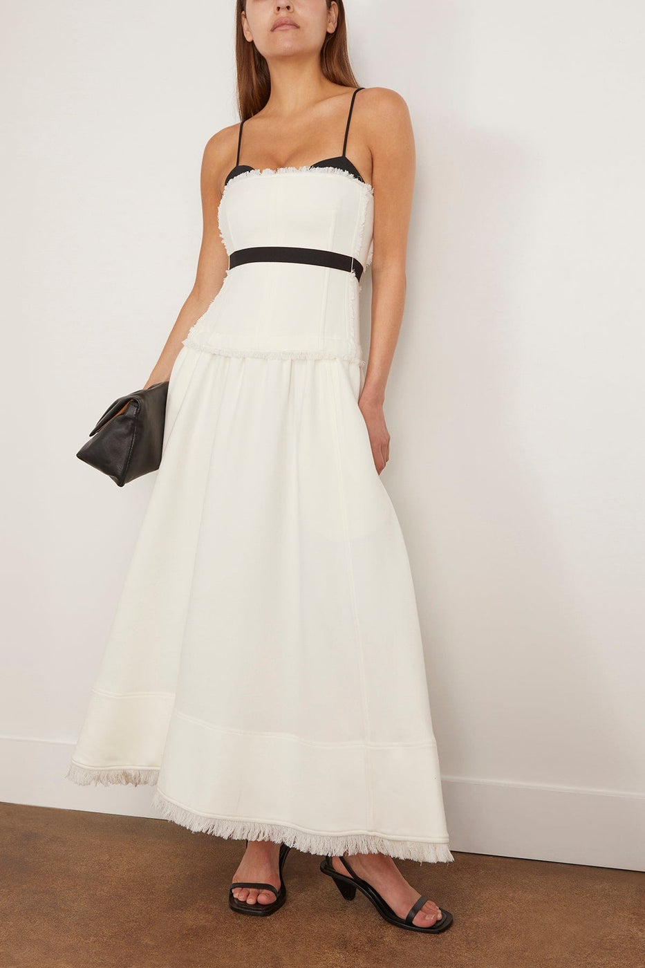 Simkhai Cocktail Dresses Quinlin Bustier Midi Dress in Snow Multi Simkhai Quinlin Bustier Midi Dress in Snow Multi