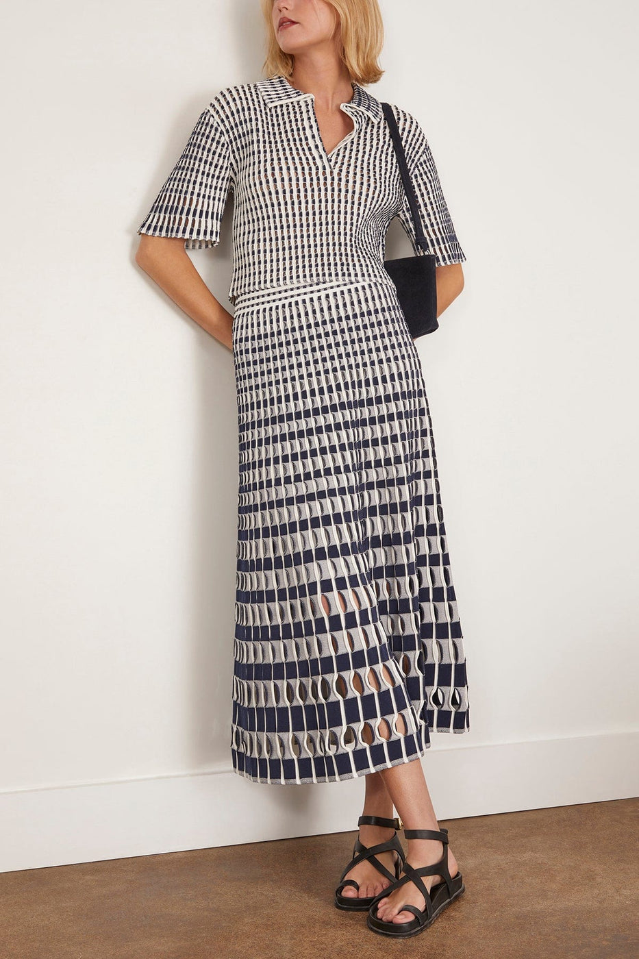 Simkhai Skirts Larken Midi Skirt in Midnight Multi Simkhai Larken Midi Skirt in Midnight Multi
