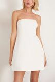 Simkhai Casual Dresses Arta Bustier Mini Dress in White Simkhai Arta Bustier Mini Dress in White