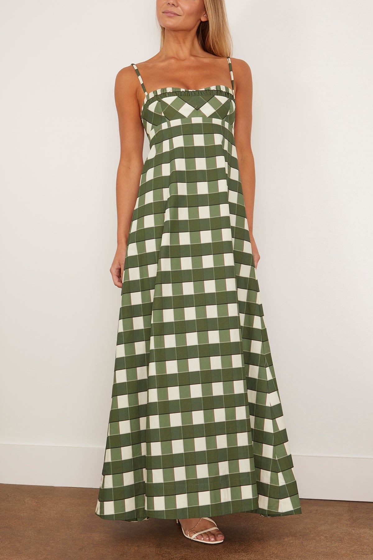 Clea Dresses Theron Midi Dress in Lucca Check Clea Theron Midi Dress in Lucca Check