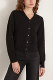 Guest In Residence Collegiate Cardigan in Black