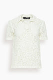 Proenza Schouler Tops Kennedy Stretch Lace Top in Off White Proenza Schouler Kennedy Stretch Lace Top in Off White