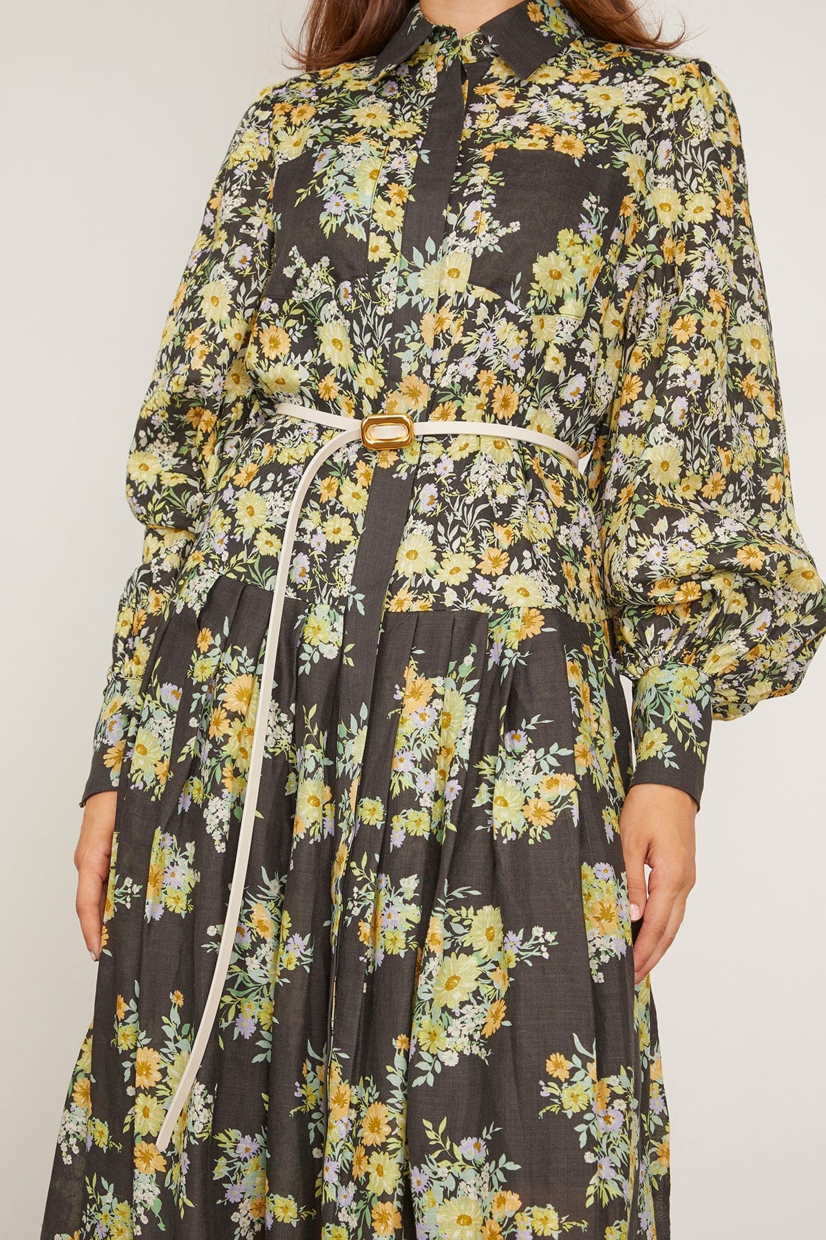 Dehanche Venura Belt in Ivory/Gold