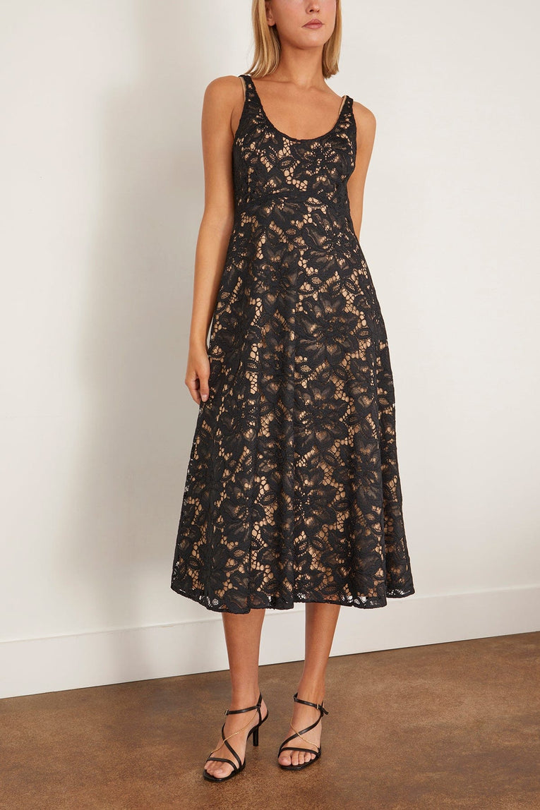 Dorothee Schumacher Lacy Dream Dress in Pure Black