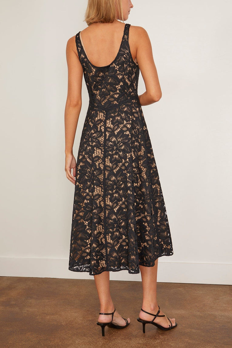 Dorothee Schumacher Lacy Dream Dress in Pure Black