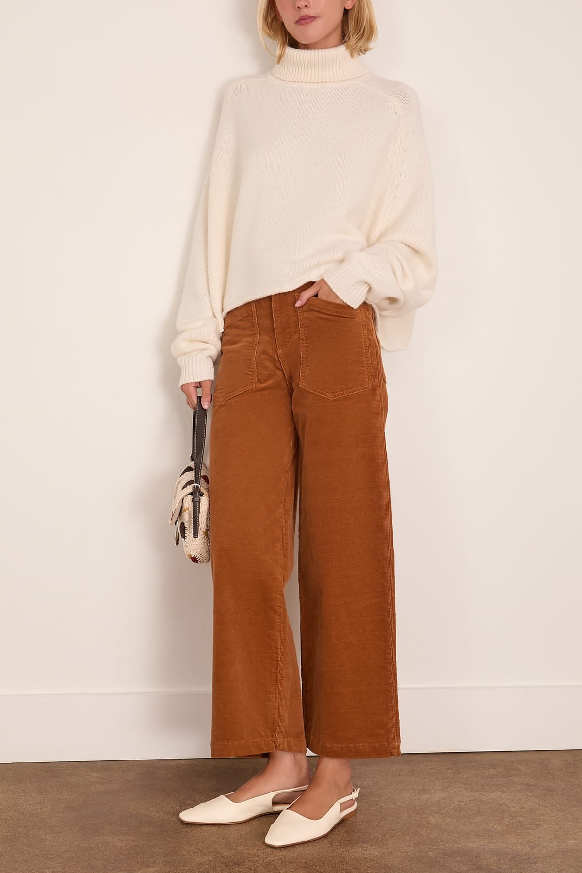 Askk NY Virginia Corduroy Pant in Caramel