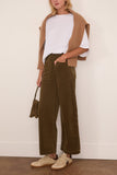 Askk NY Virginia Corduroy Pant in Safari Green