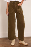 Askk NY Virginia Corduroy Pant in Safari Green