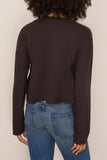 Askk NY Cropped Long Sleeve Printed Tee in Heidi