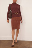 Vanessa Bruno Fausta Skirt in Noisette