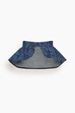 Bite Studios Lace Print Denim Belt in Washed Dark Blue