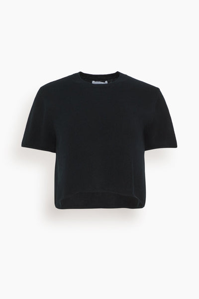 Charleston Relaxed Crewneck Tee in Black