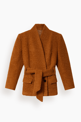 Syndra Boucle Jacket in Caramel