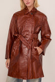 Dries Van Noten Ramblasa Coat in Rust