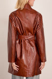 Dries Van Noten Ramblasa Coat in Rust