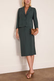 Dries Van Noten Bamis Jacket in Dark Green
