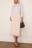 Dries Van Noten Sokna Tris Skirt in White