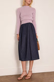 Dries Van Noten Sonista Skirt in Indigo