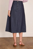 Dries Van Noten Sonista Skirt in Indigo