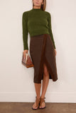 Dries Van Noten Somina Skirt in Brown