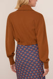 Dries Van Noten Tigre Cardigan in Rust