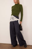 Dries Van Noten Texas Sweater in Dark Green