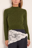 Dries Van Noten Texas Sweater in Dark Green