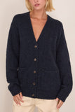 Dries Van Noten Tokas Cardigan in Navy