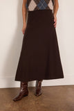 Lisa Yang Torie Skirt in Dark Oak