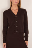 Lisa Yang Marion Cardigan in Dark Oak