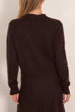 Lisa Yang Marion Cardigan in Dark Oak