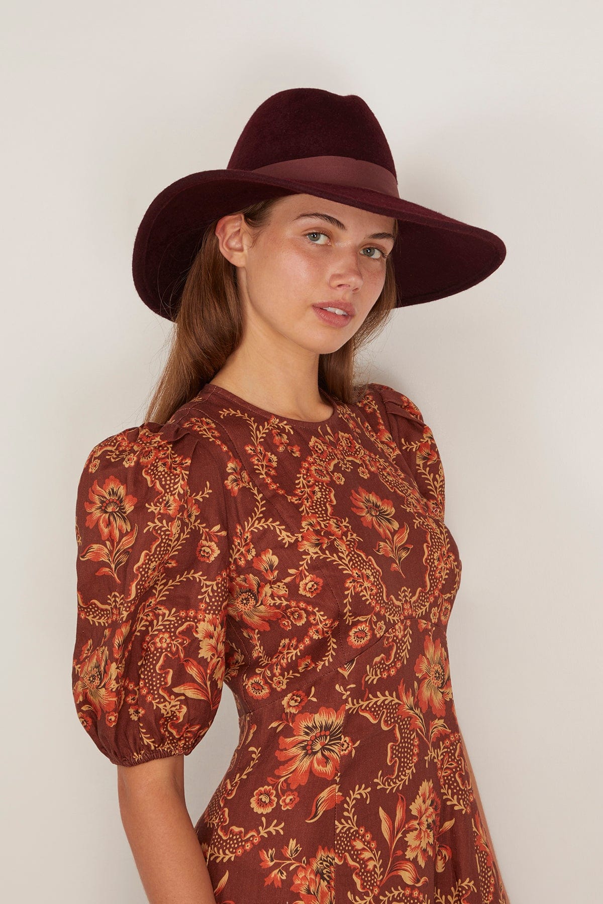 Gigi Burris Requiem Hat in Ruby