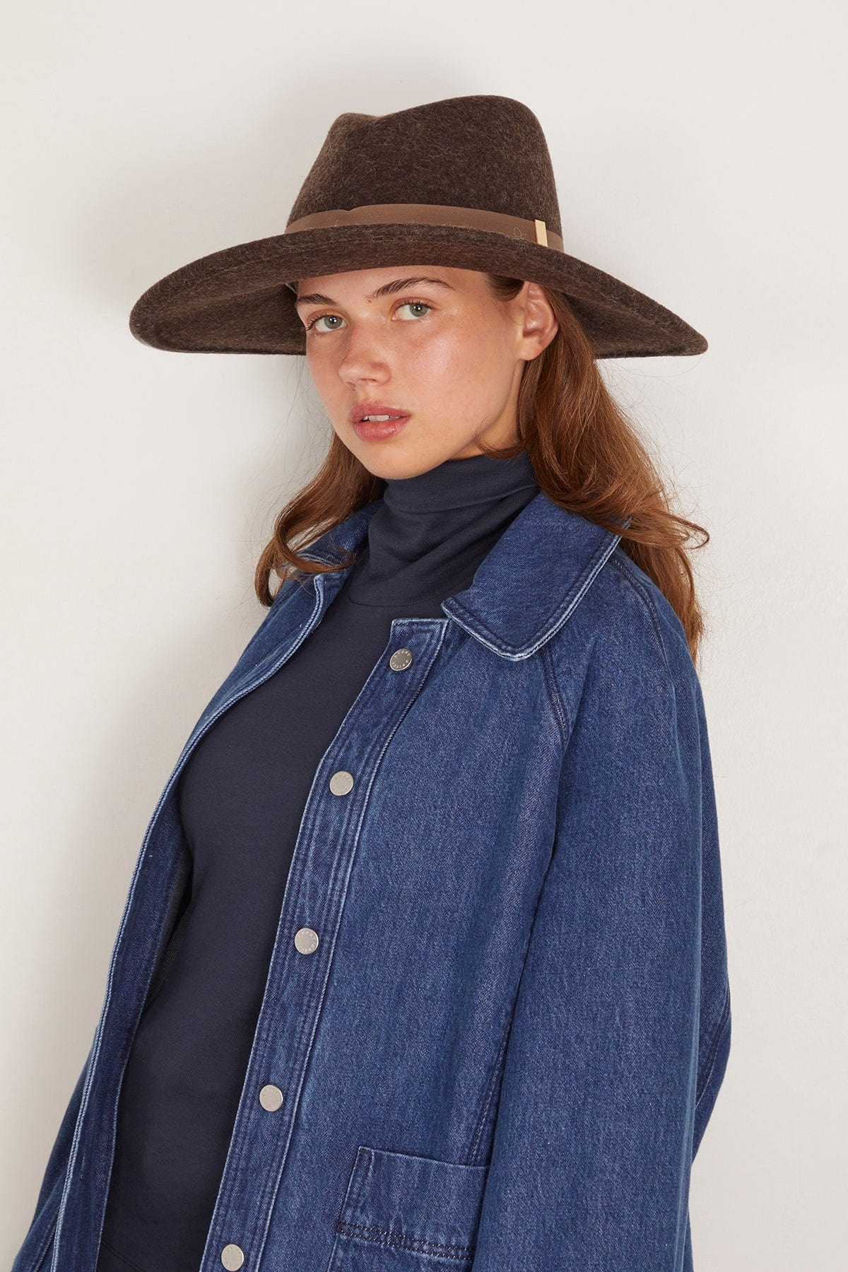 Gigi Burris Jeanne Hat in Chesnut Melange