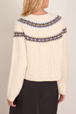 Saint Art Ainsley Fair Isle Sweater in Multi Ivory